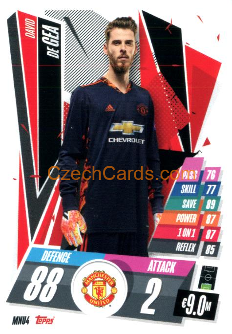 David de Gea 2020/21 Match Attax #MNU4