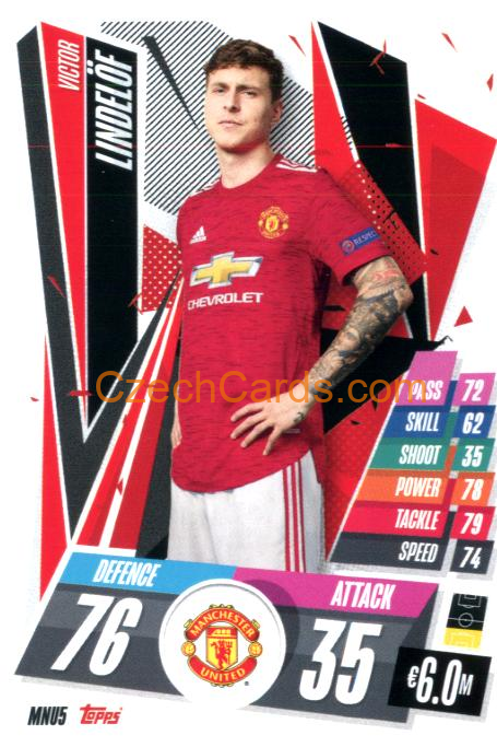 Victor Lindelöf 2020/21 Match Attax #MNU5
