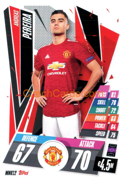 Andreas Pereira 2020/21 Match Attax #MNU12