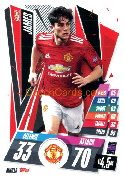Daniel James 2020/21 Match Attax #MNU15