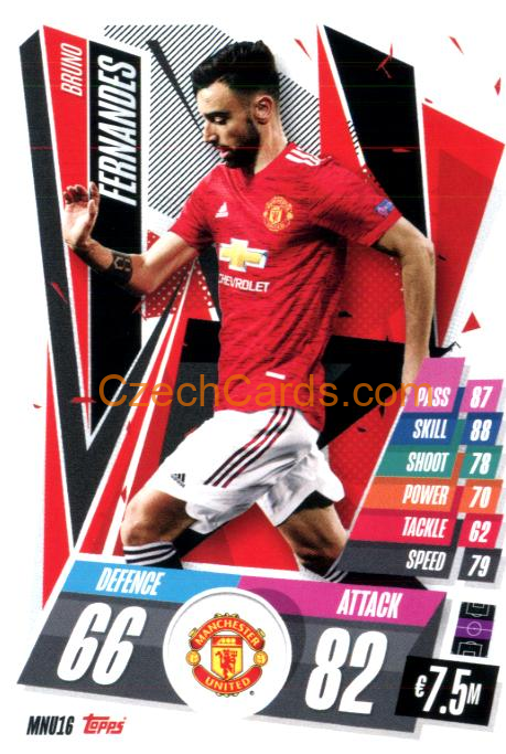 Bruno Fernandes 2020/21 Match Attax #MNU16