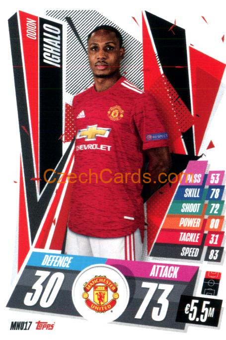 Odion Ighalo 2020/21 Match Attax #MNU17