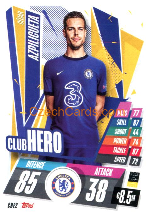 César Azpilicueta 2020/21 Match Attax #CHE2