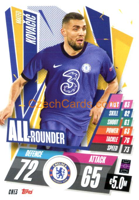 Mateo Kovačić 2020/21 Match Attax #CHE3