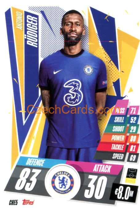 Antonio Rüdiger 2020/21 Match Attax #CHE5