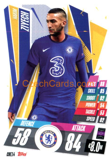 Hakim Ziyech 2020/21 Match Attax #CHE14