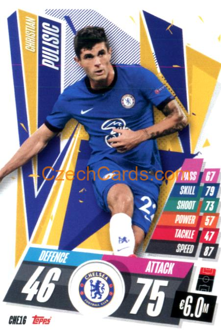 Christian Pulisic 2020/21 Match Attax #CHE16