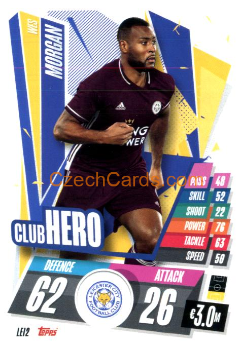 Wes Morgan 2020/21 Match Attax #LEI2