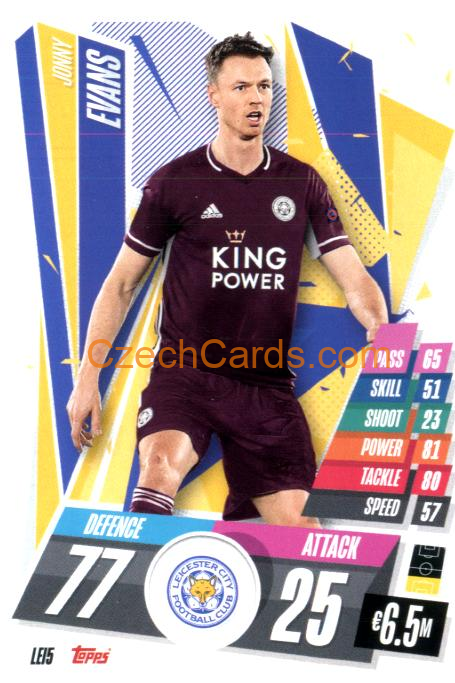 Jonny Evans 2020/21 Match Attax #LEI5