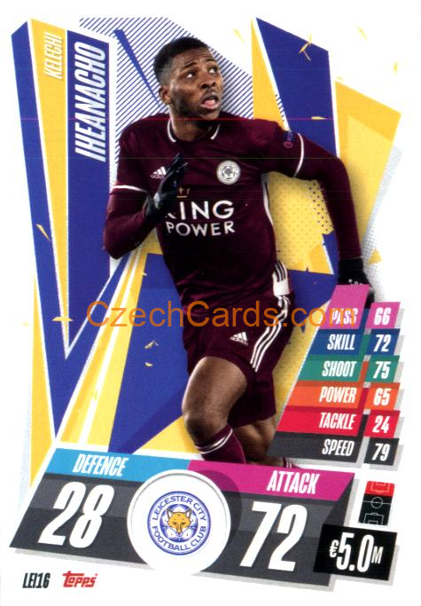 Kelechi Iheanacho 2020/21 Match Attax #LEI16