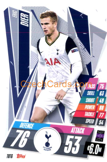 Eric Dier 2020/21 Match Attax #TOT6