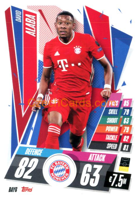 David Alaba 2020/21 Match Attax #BAY6
