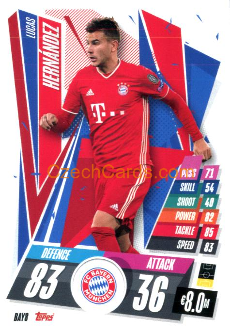 Lucas Hernández 2020/21 Match Attax #BAY8