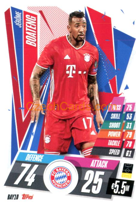 Jérôme Boateng 2020/21 Match Attax #BAY10