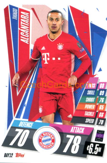 Thiago Alcántara 2020/21 Match Attax #BAY12