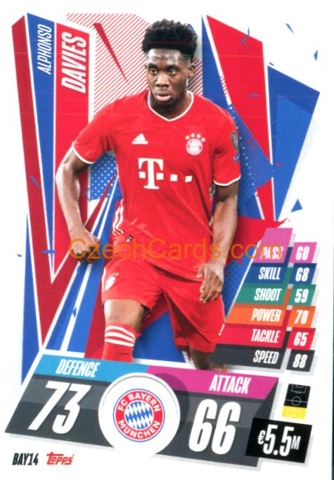 Alphonso Davies 2020/21 Match Attax #BAY14