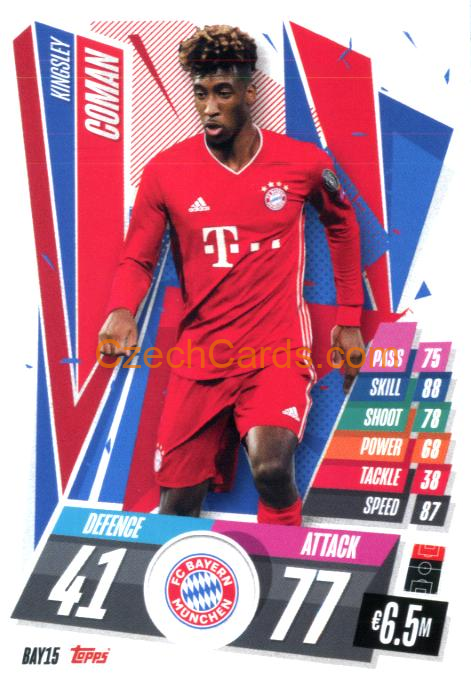 Kingsley Coman 2020/21 Match Attax #BAY15