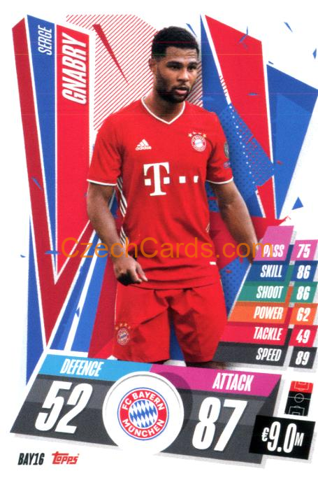 Serge Gnabry 2020/21 Match Attax #BAY16