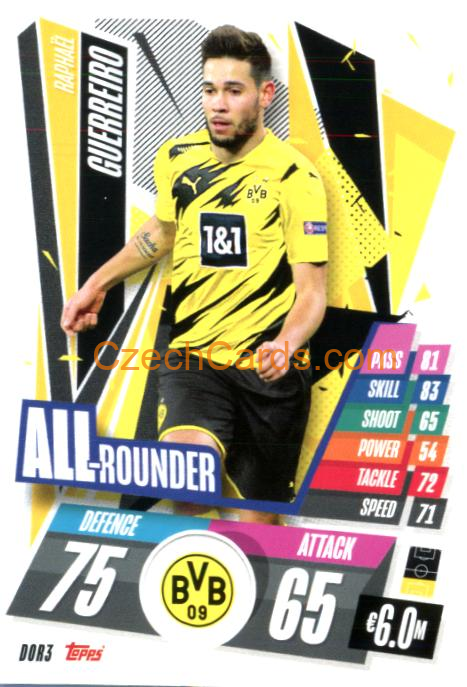 Raphaël Guerreiro 2020/21 Match Attax #DOR3