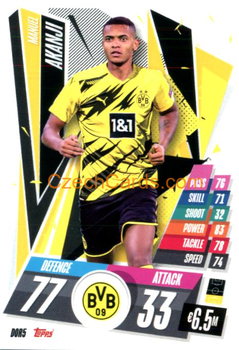 Manuel Akanji 2020/21 Match Attax #DOR5
