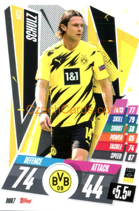 Nico Schulz 2020/21 Match Attax #DOR7