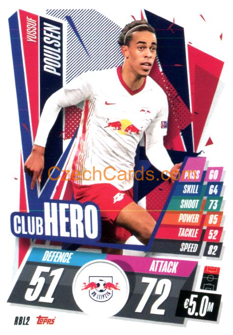 Yussuf Poulsen 2020/21 Match Attax #RBL2