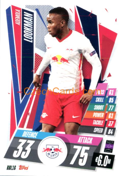 Ademola Lookman 2020/21 Match Attax #RBL16
