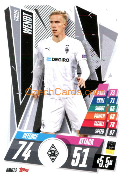 Oscar Wendt 2020/21 Match Attax #BMG13