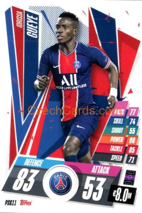 Idrissa Gueye 2020/21 Match Attax #PSG11
