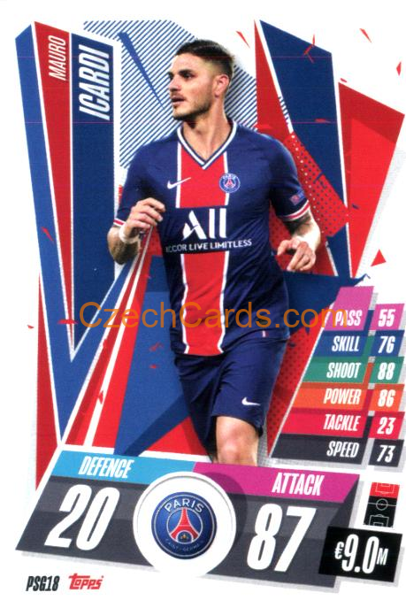 Mauro Icardi 2020/21 Match Attax #PSG18
