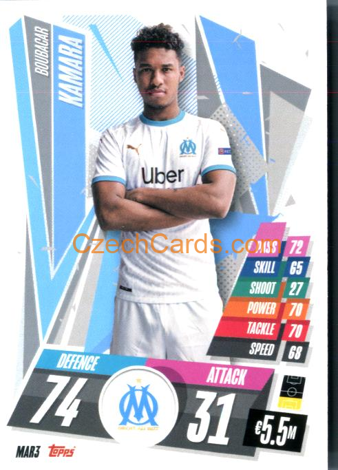 Boubacar Kamara 2020/21 Match Attax #MAR3