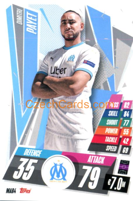 Dimitri Payet 2020/21 Match Attax #MAR4