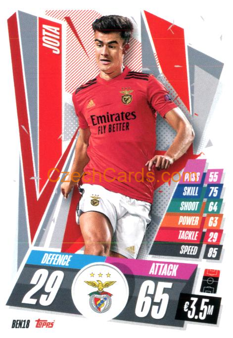 Jota 2020/21 Match Attax #BEN18