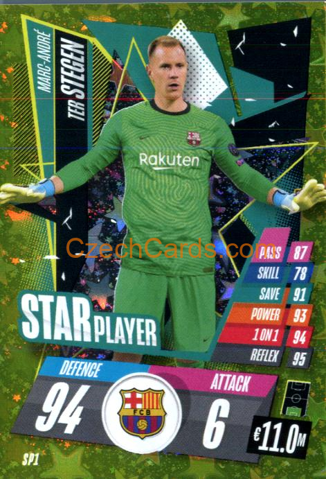 Marc-André ter Stegen 2020/21 Match Attax Star Player #SP1