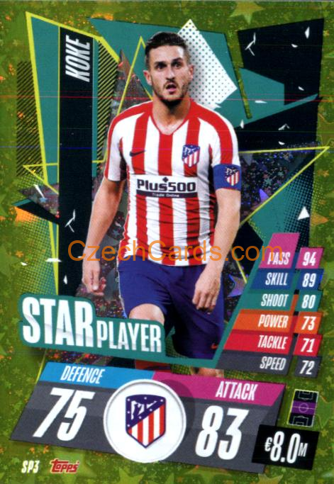 Koke 2020/21 Match Attax Star Player #SP3