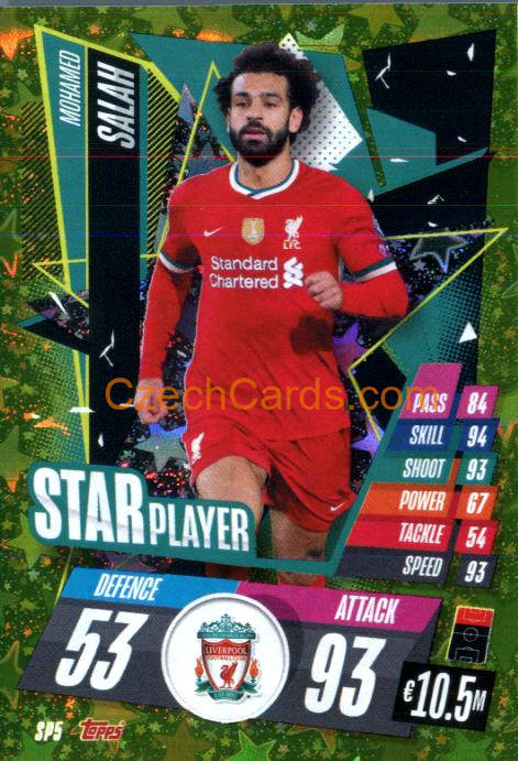 Mohamed Salah 2020/21 Match Attax Star Player #SP5
