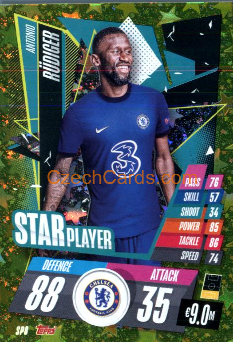 Antonio Rüdiger 2020/21 Match Attax Star Player #SP8