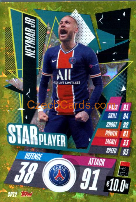 Neymar Jr 2020/21 Match Attax Star Player #SP12