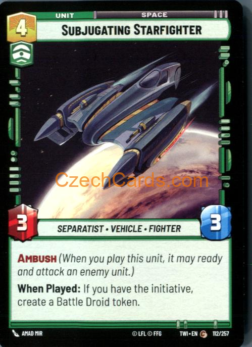 Subjugating Starfighter #112