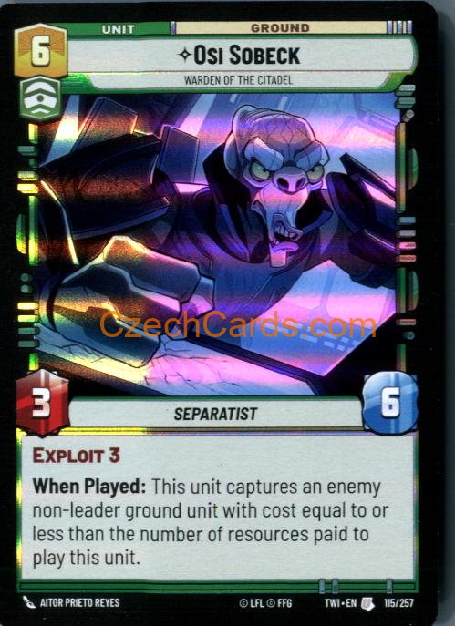 Osi Sobeck - Warden of the Citadel [Foil] #115