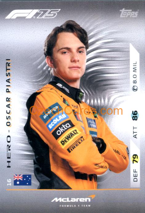 Oscar Piastri 2025 Topps Turbo Attax #16