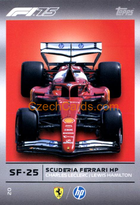 Team Car Scuderia Ferrari HP 2025 Topps Turbo Attax #20