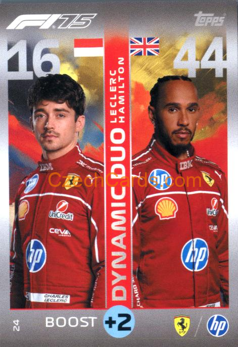 Charles Leclerc / Lewis Hamilton 2025 Topps Turbo Attax #24