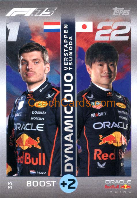 Max Verstappen / Yuki Tsunoda 2025 Topps Turbo Attax #33