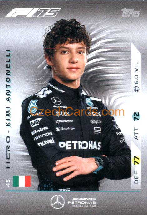 Kimi Antonelli 2025 Topps Turbo Attax #43