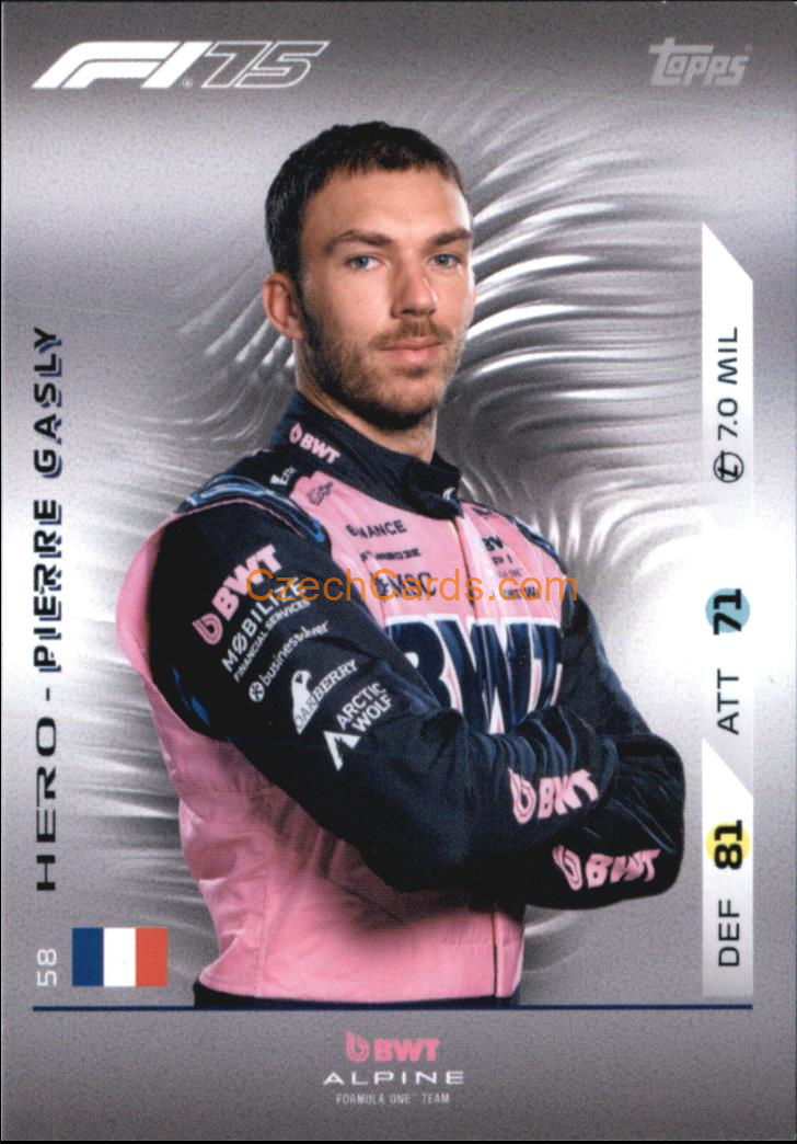 Pierre Gasly 2025 Topps Turbo Attax #58