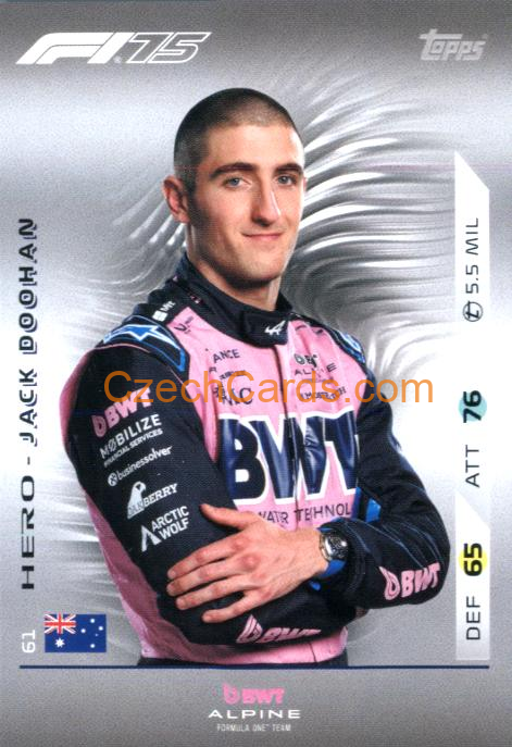 Jack Doohan 2025 Topps Turbo Attax #61