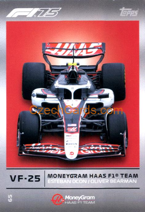 Team Car Moneygram Haas 2025 Topps Turbo Attax #65