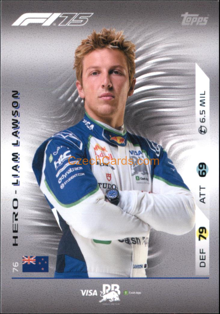 Liam Lawson 2025 Topps Turbo Attax #76