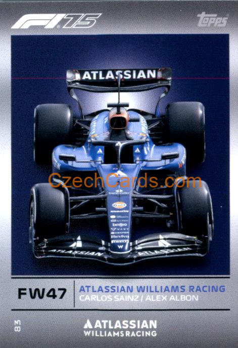 Team Car Williams Racing 2025 Topps Turbo Attax #83